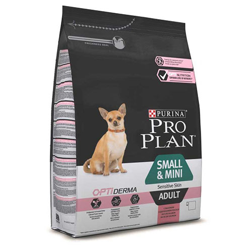 Purina Pro Plan Small and Mini - Сухой корм для собак малых пород с чувствительной кожей, с лососем