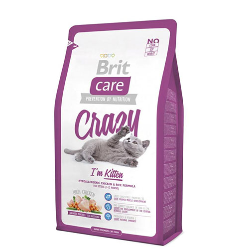 Brit Care CRAZY KITTEN - Сухой корм для котят от 1 до 12 месяцев