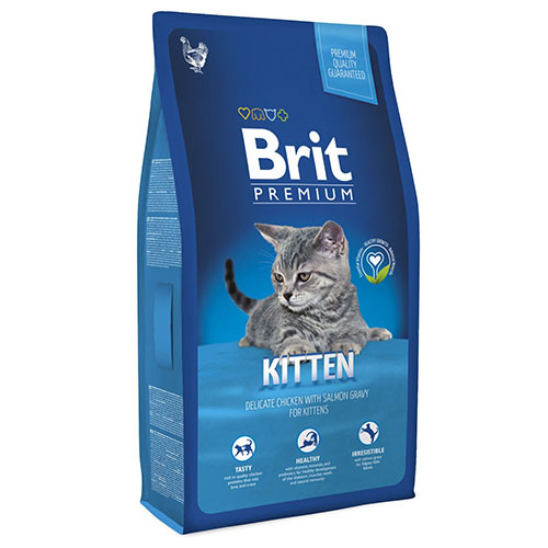 Brit Premium Kitten - Сухий корм для кошенят 1-12 міс з куркою