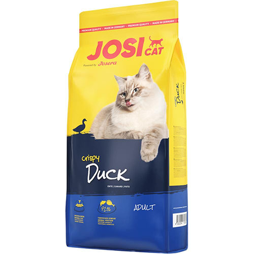 JosiCat Crispy Duck - ЙозиКет Криспи Дак корм для кошек с уткой и рыбой