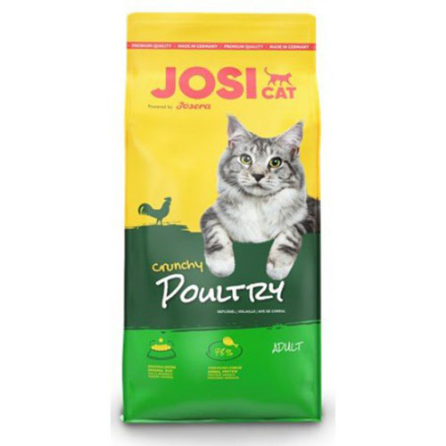 JosiCat Crunchy Poultry - ЙозиКет Кранчи Полтри - премиум корм для кошек (домашняя птица)