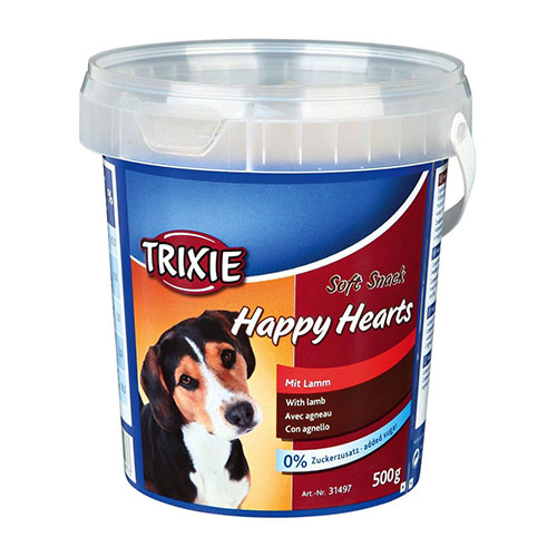 Trixie Soft Snack Happy Hearts Лакомства для собак с ягненком 500 гр