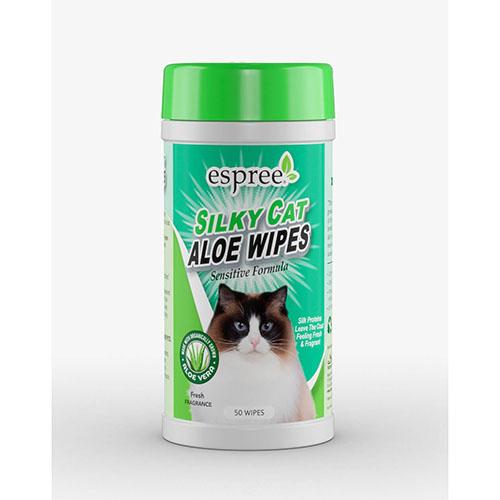 ESPREE (Эспри) Silky Cat Grooming Wipes - Влажные салфетки для груминга кошек