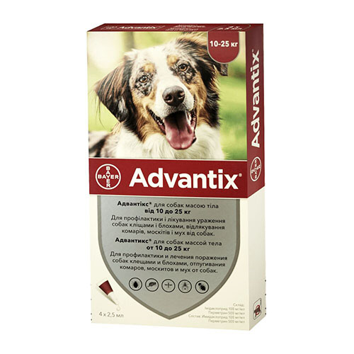 Advantix (Адвантикс) вес 10-25 кг