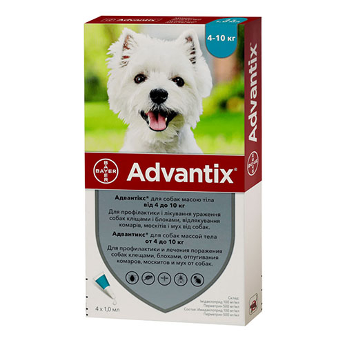 Advantix (Адвантикс) вес 4-10 кг