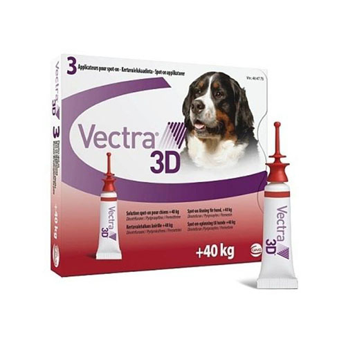 Vectra 3D (Вектра 3D) Капли на холку для собак весом от 40 до 65 кг (8,0 мл)