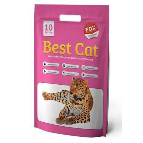 Силикагелевый наполнитель Best Cat Pink Flowers - цветочный