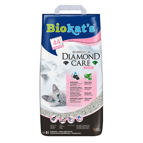 BIOKAT’S DIAMOND CARE FRESH - наполнитель бентонитовый с активированнным углем и ароматизатором