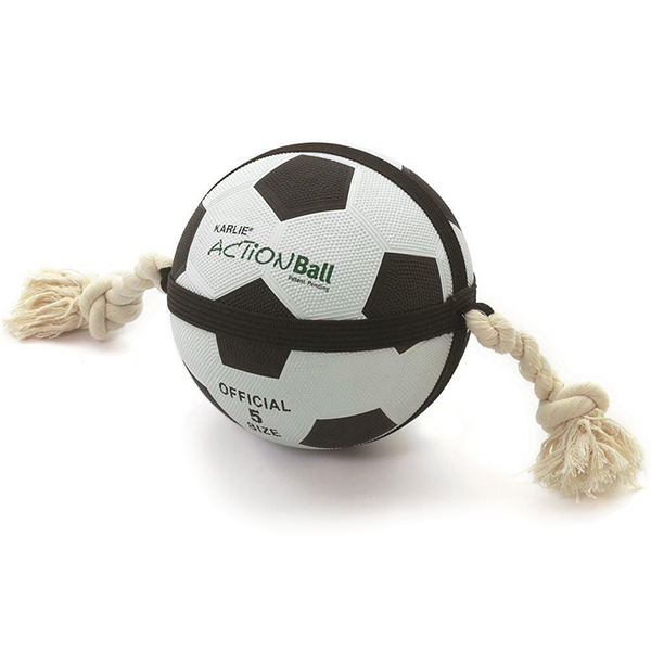 Flamingo Actionball ФЛАМІНГО іграшка для собак, футбольний м'яч на мотузці, гума
