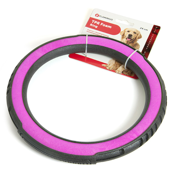 Flamingo Foam Livia Ring - Фламинго кольцо игрушка для собак с ароматом малины