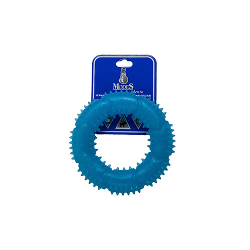 Кольцо MODES Denta голубое, игрушка для собак