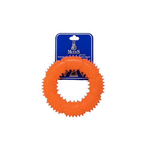 Кольцо MODES Denta оранжевое, игрушка для собак