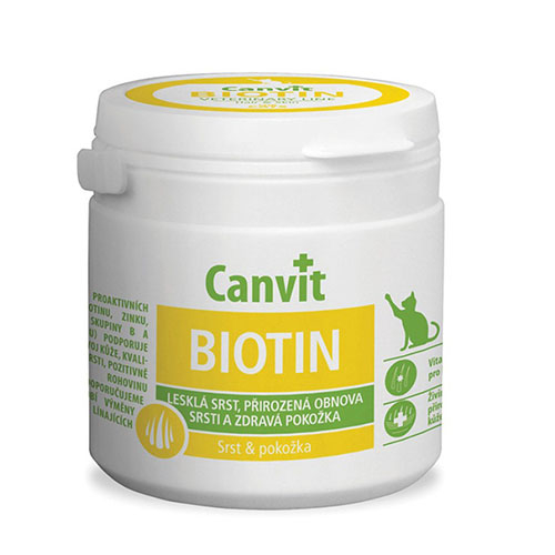 Canvit Biotin for cats - Кормовая добавка для шерсти кошек и котов