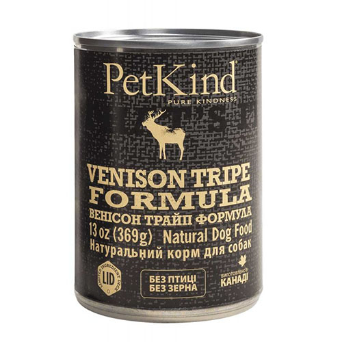 PETKIND ВЕНІСОН ТРАЙП ФОРМУЛА консерва для собак з яловичиною, рубцем та олениною