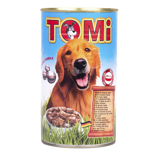 TOMi 5 kinds of meat 5 ТОМИ ВИДІВ М'ЯСА супер преміум корм, консерви для собак