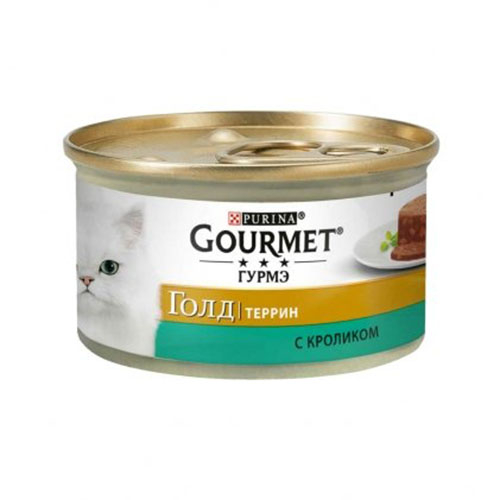 Gourmet Gold (Гурмет Голд) с кроликом, кусочки, консерва для кошек