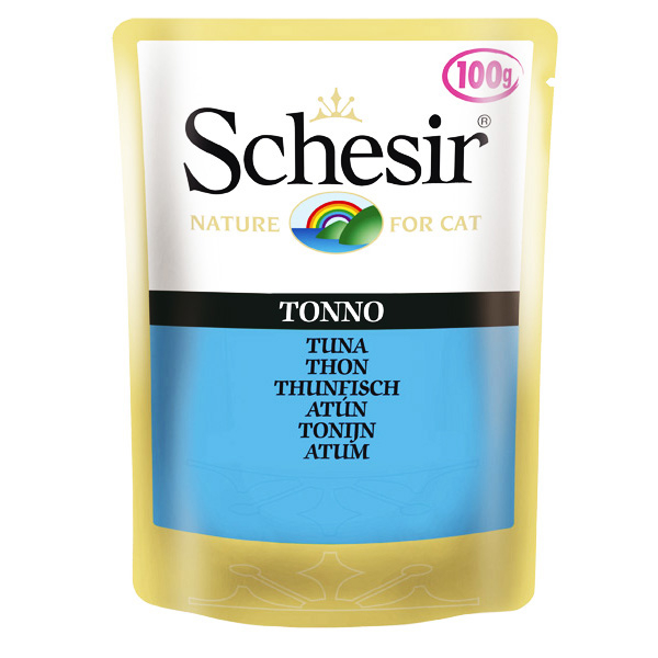 Schesir Tuna ШЕЗИР ТУНЕЦ натуральные консервы для кошек с тунцом и рисом