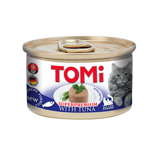 TOMi Tuna ТОМИ ТУНЕЦ, консервы для котов, мусс