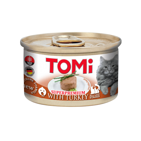 TOMi Turkey ТОМИ ИНДЕЙКА, консерви для котів, мус